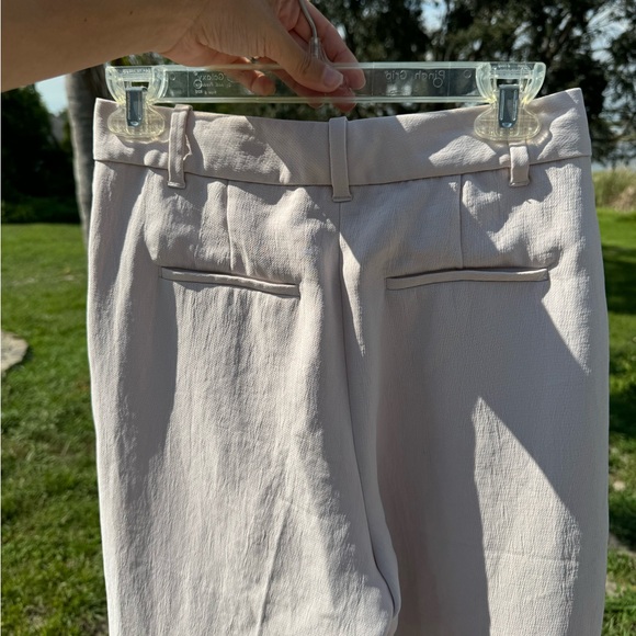 Aritzia Wilfred Pant High-Waist Wide Leg Japanese Crepe Trousers Size 4 Lilac - Picture 13 of 15